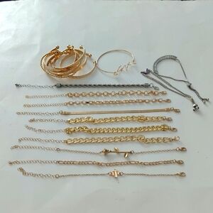 Elegant Gold and Silver Bracelet Set